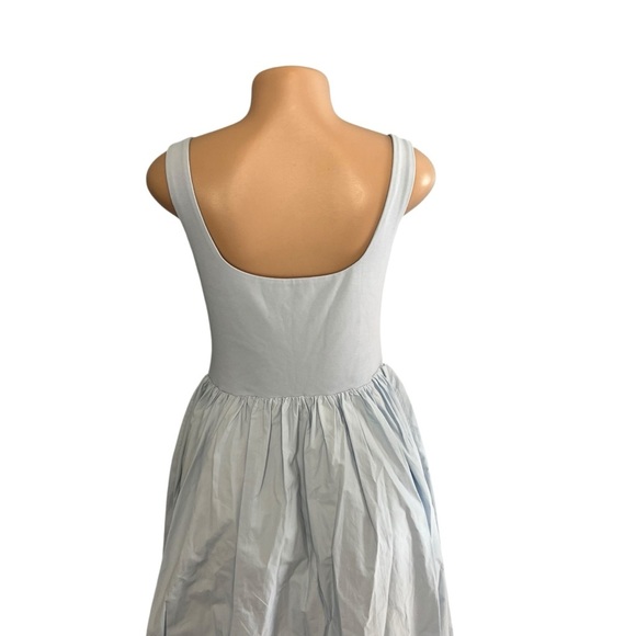 Sophie Rue Light Blue Square Neck A-line Dress - Picture 8 of 9